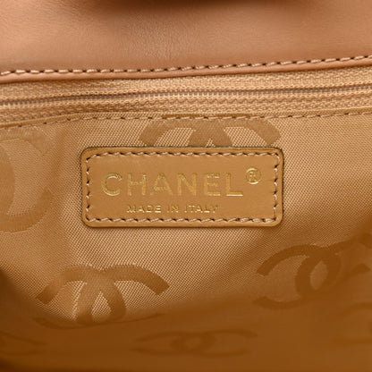 Chanel Calfskin Wild Stitch Medium Tote Beige 6 of 13