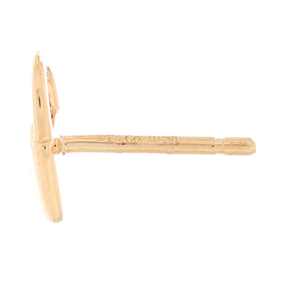 18K Rose Gold Mini Key and Lock Earrings