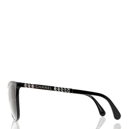 Chanel Chain Polarized Sunglasses 5352-A Black 3 of 7