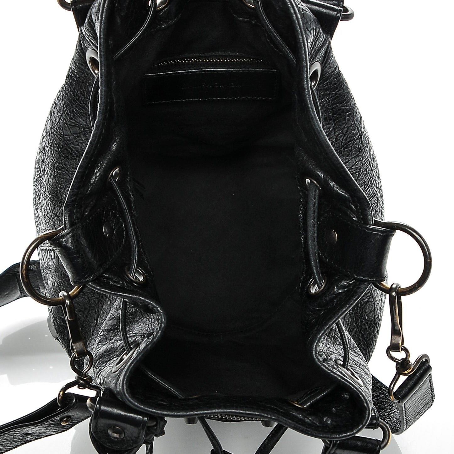 Agneau Classic Hardware Mini Pompon Black