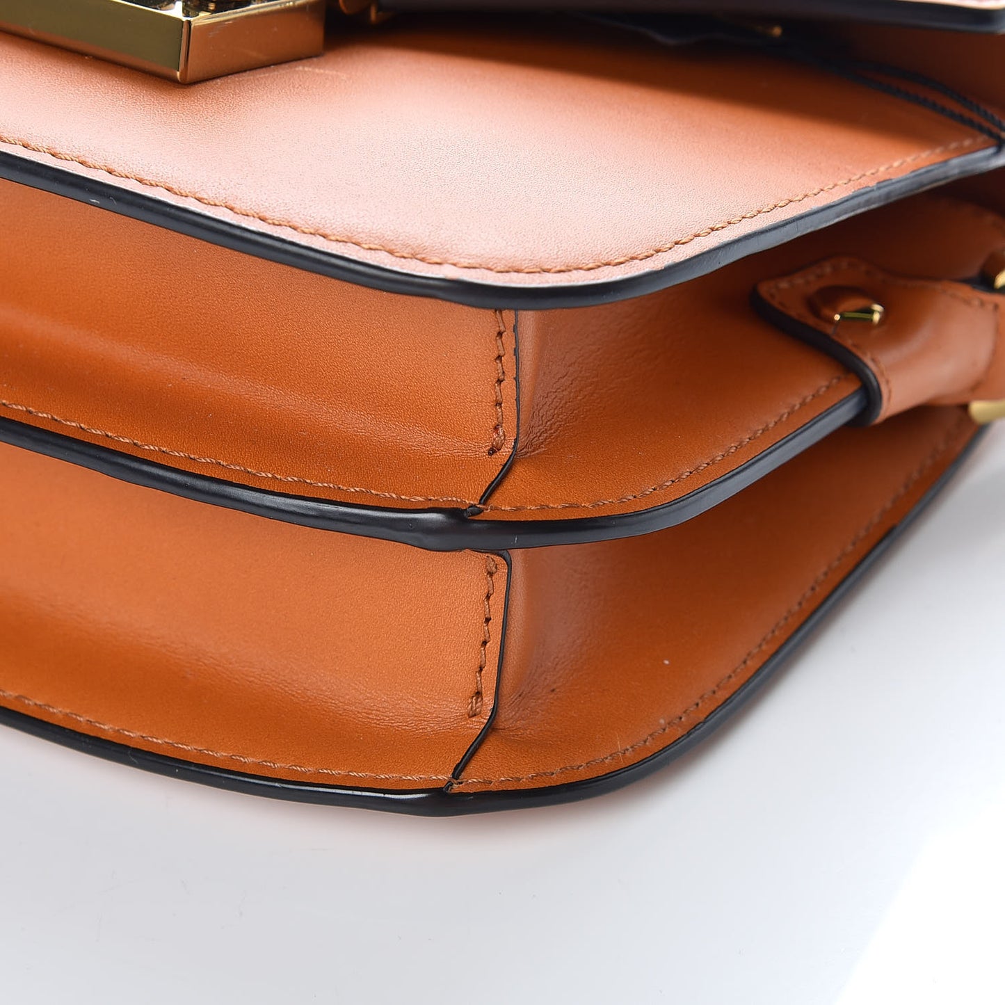 Calfskin Mini Patricia Crossbody Bag Cognac