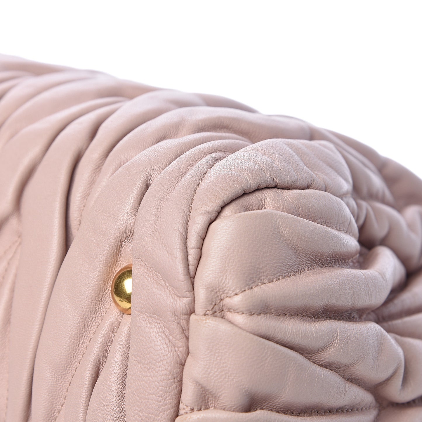 Nappa Matelasse Bauletto Top Handle Bowler Pink