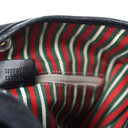 Gucci Monogram Medium New Britt Hobo Black 11 of 12