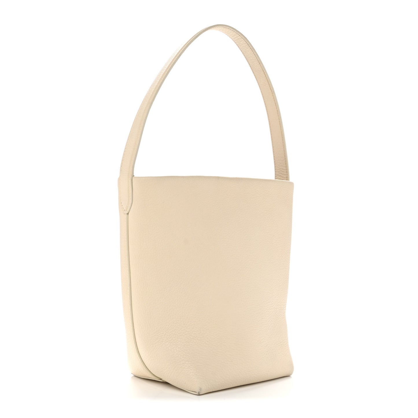 Grained Calfskin Small N/S Park Tote Ivory