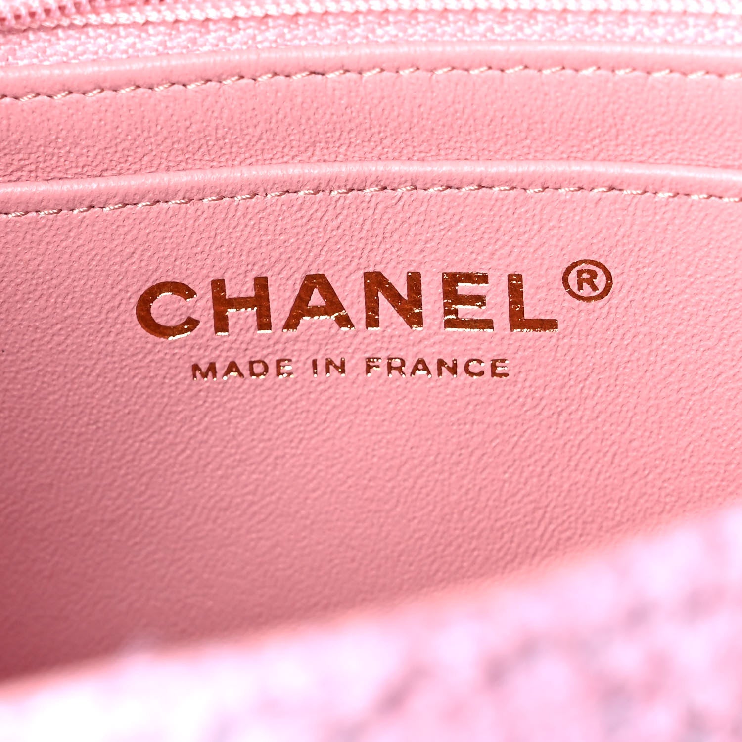 Chanel Tweed Quilted Mini Rectangular Flap Light Pink White 8 of 11