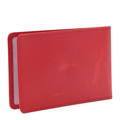 Louis Vuitton Taiga ID Card Holder Wallet Rouge 2 of 8