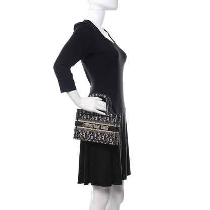 Christian Dior Oblique Mini Book Tote Blue Multicolor 2 of 10