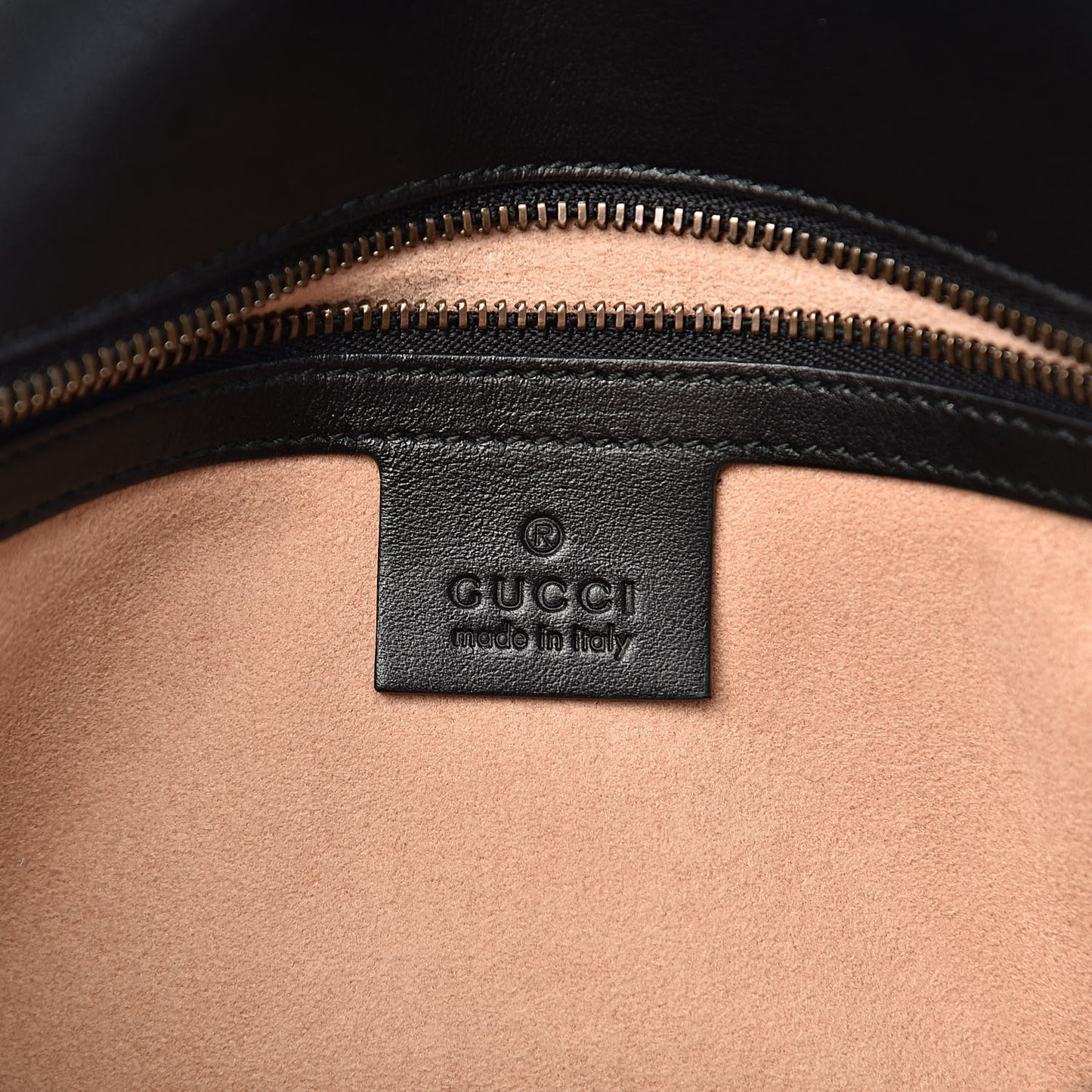 Calfskin Matelasse Small GG Marmont Shoulder Bag Black
