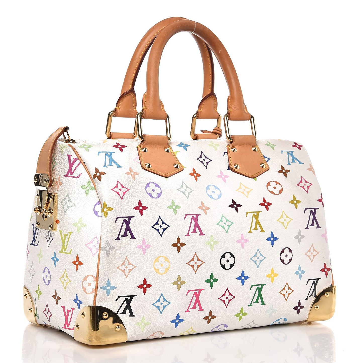 Monogram Multicolor Speedy 30 White
