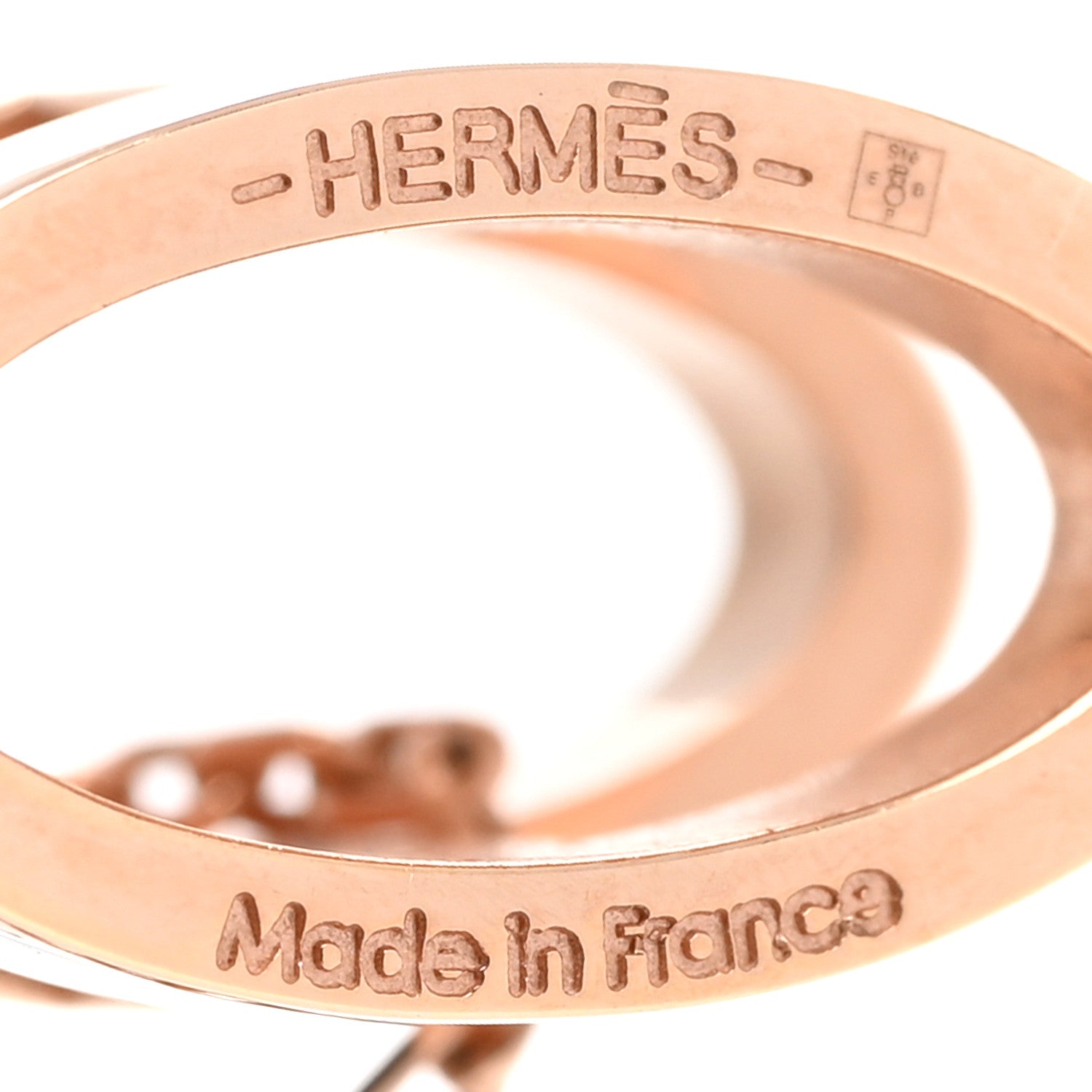 Hermes Lacquered Rose Gold Pop H Pendant Necklace Black 5 of 6