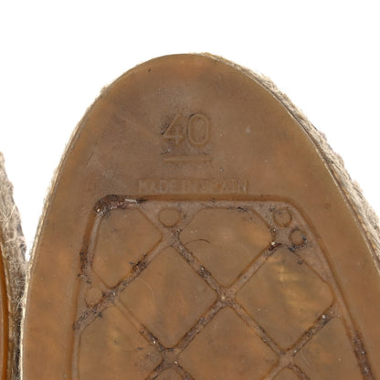 Chanel Tweed Patent Goatskin CC Espadrilles 40 Black Pink Yellow Silver 7 of 9