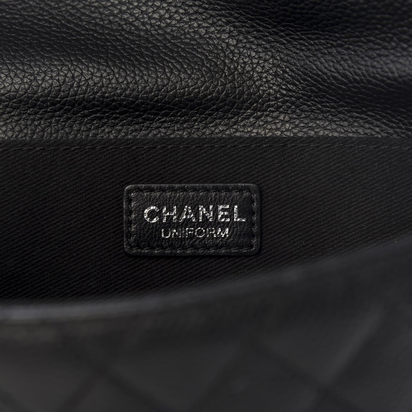 Grained Calfskin Quilted 2.55 Reissue Flap Belt Bag Clutch Black