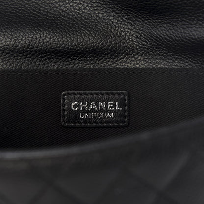 Chanel Grained Calfskin Quilted 2.55 Reissue Flap Belt Bag Clutch Black 7 of 8