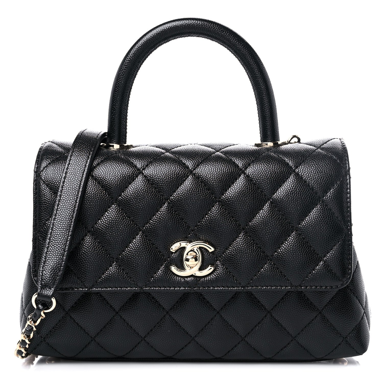 Chanel Caviar Quilted Mini Coco Handle Flap Black 1 of 10