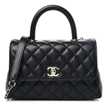 Chanel Caviar Quilted Mini Coco Handle Flap Black 1 of 10
