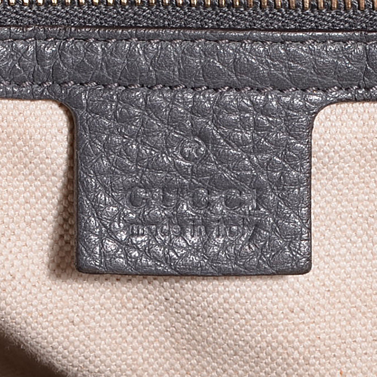 Gucci Monogram Medium Bella Tote Grey 6 of 7