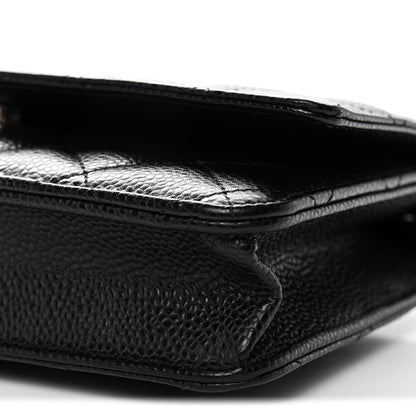 Chanel Caviar Quilted Wallet On Chain WOC Black 11 of 11