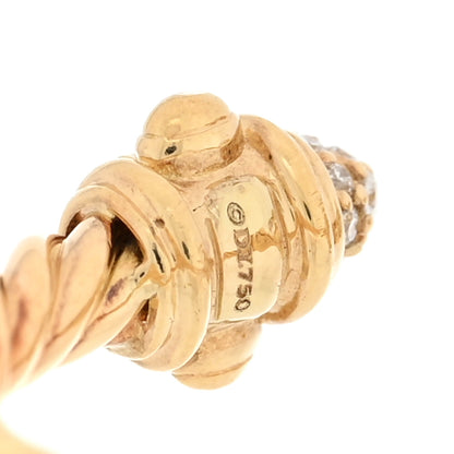 David Yurman 18K Yellow Gold Diamond Renaissance Ring 49 5 4 of 4