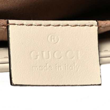 Gucci Calfskin Matelasse Mini GG Marmont Shoulder Bag White 6 of 10