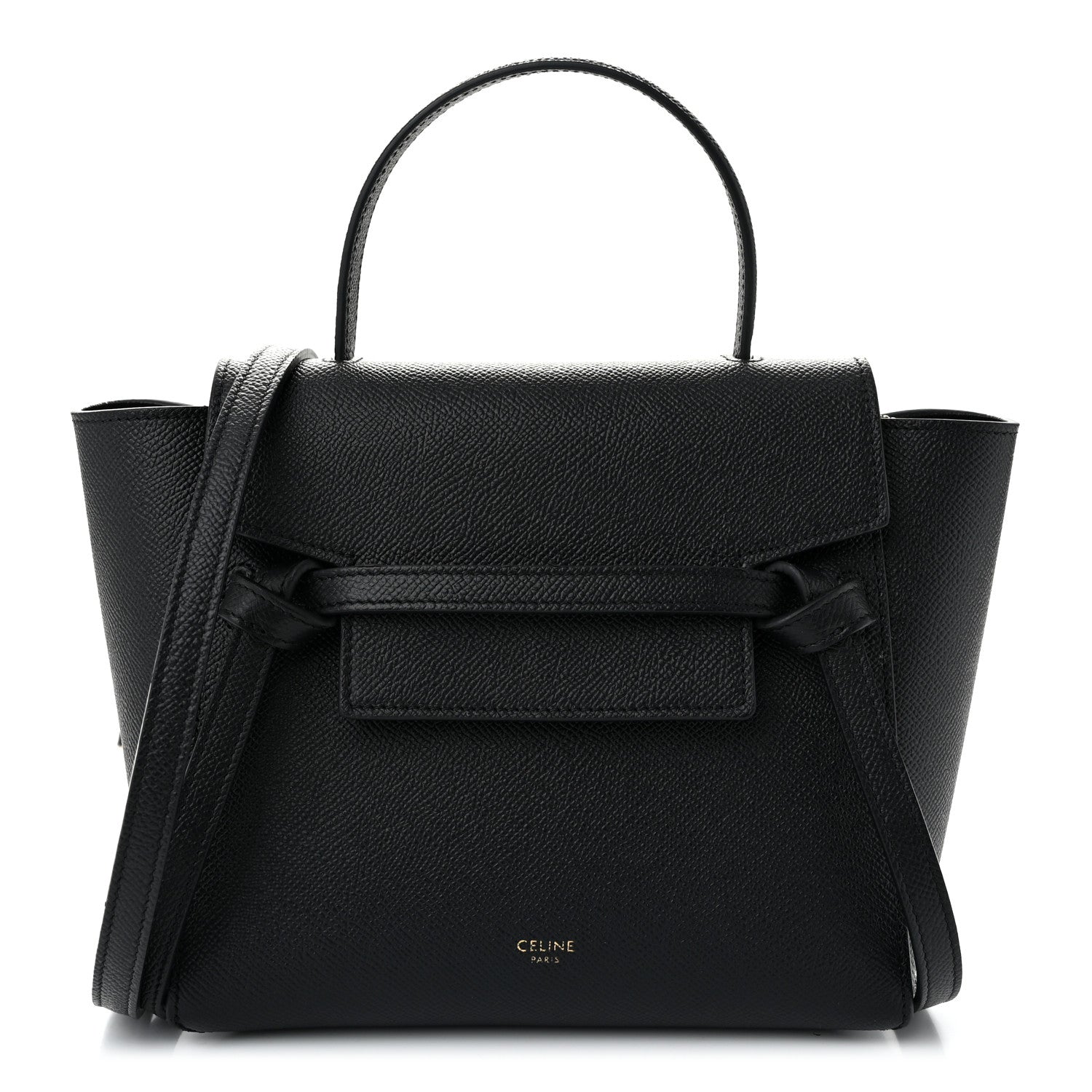 Celine Grained Calfskin Nano Belt Bag Black 1 of 10