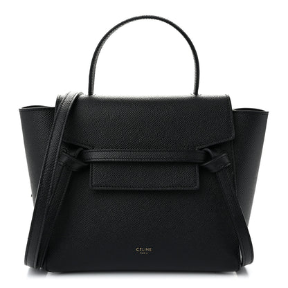 Celine Grained Calfskin Nano Belt Bag Black 1 of 10