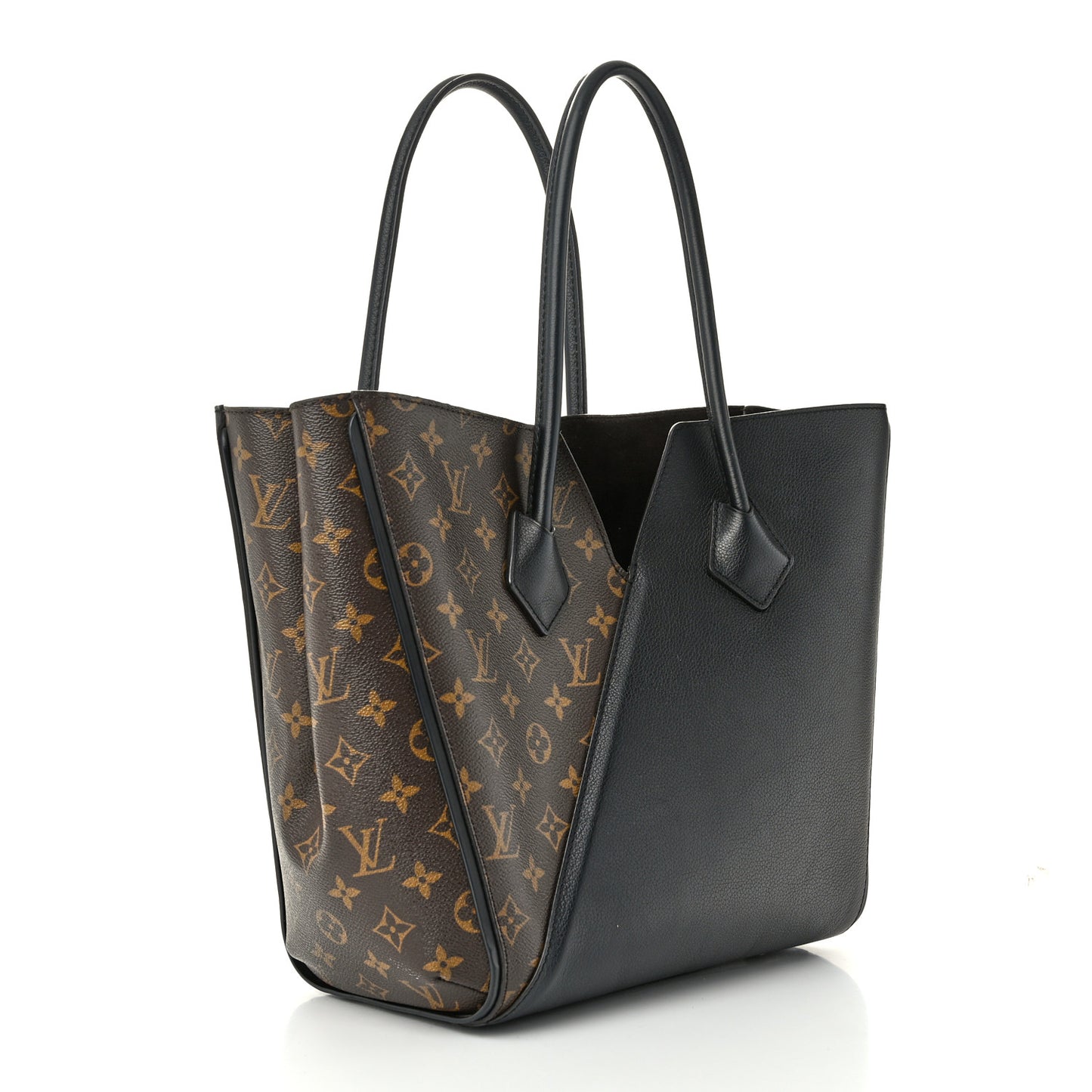 Calfskin Monogram Kimono Tote Black