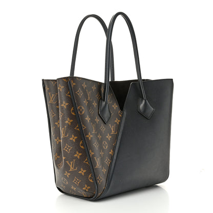 Louis Vuitton Calfskin Monogram Kimono Tote Black 3 of 10