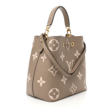 Louis Vuitton Empreinte Monogram Giant Neonoe MM Tourterelle Creme 3 of 10