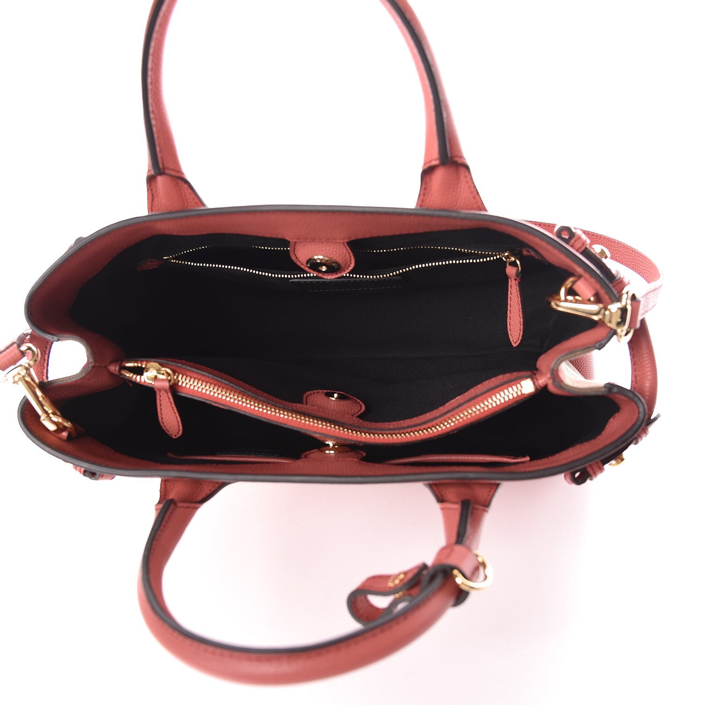 Grainy Calfskin House Check Medium Banner Tote Mauve Pink