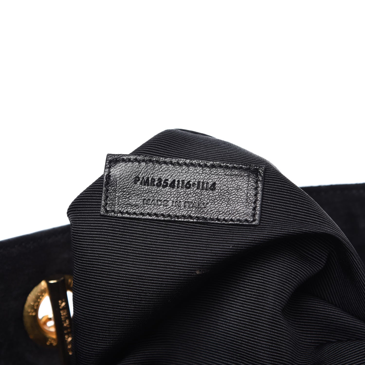 Saint Laurent Suede Monogram Cassandre Shopper Black 9 of 11