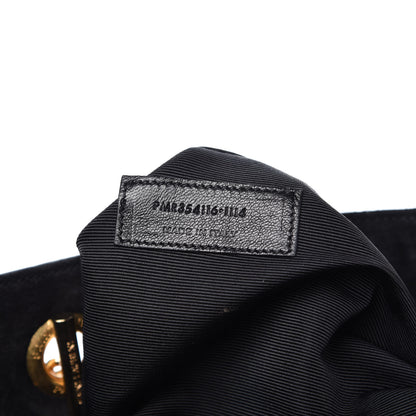 Saint Laurent Suede Monogram Cassandre Shopper Black 9 of 11