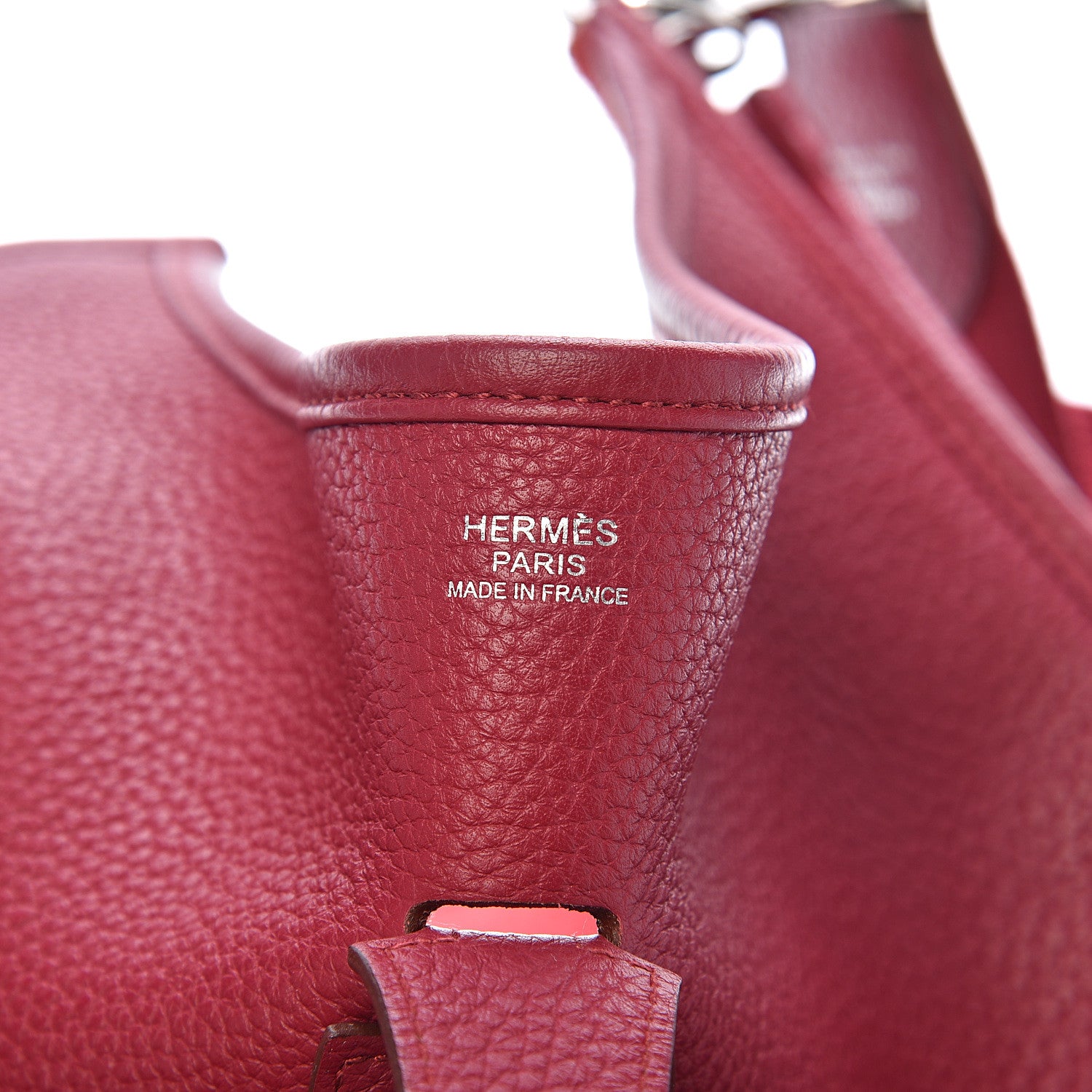 Hermes Taurillon Clemence Evelyne III GM Rubis 5 of 9