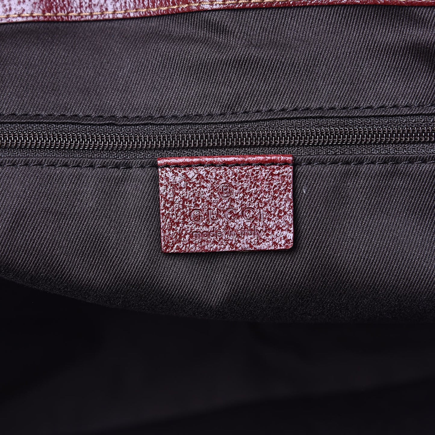 Monogram Medium Tote Red
