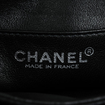 Chanel Jersey Printed Messenger Flap Beige Black 6 of 8