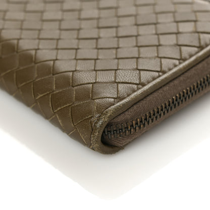 Bottega Veneta Nappa Intrecciato Zip Around Wallet Mud 10 of 11
