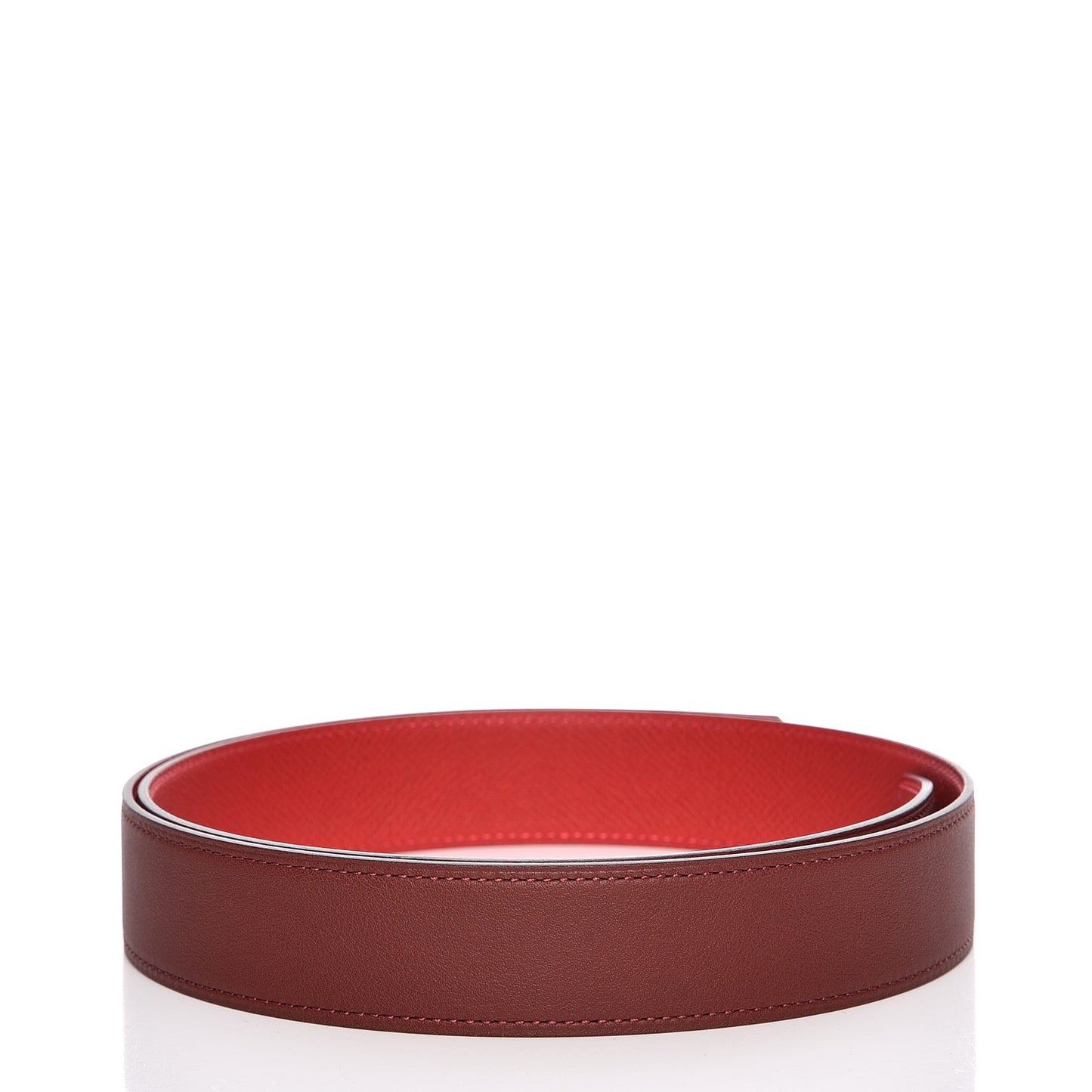 Epsom Swift 32mm Belt Strap 85 Rouge Casaque Rouge H