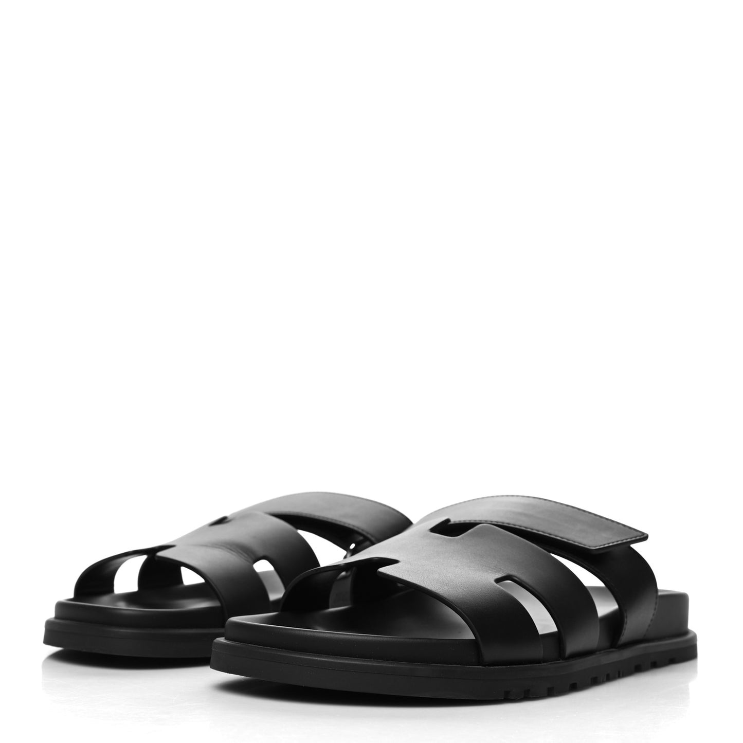 Calfskin Mens Chypre Sandals 42.5 Black
