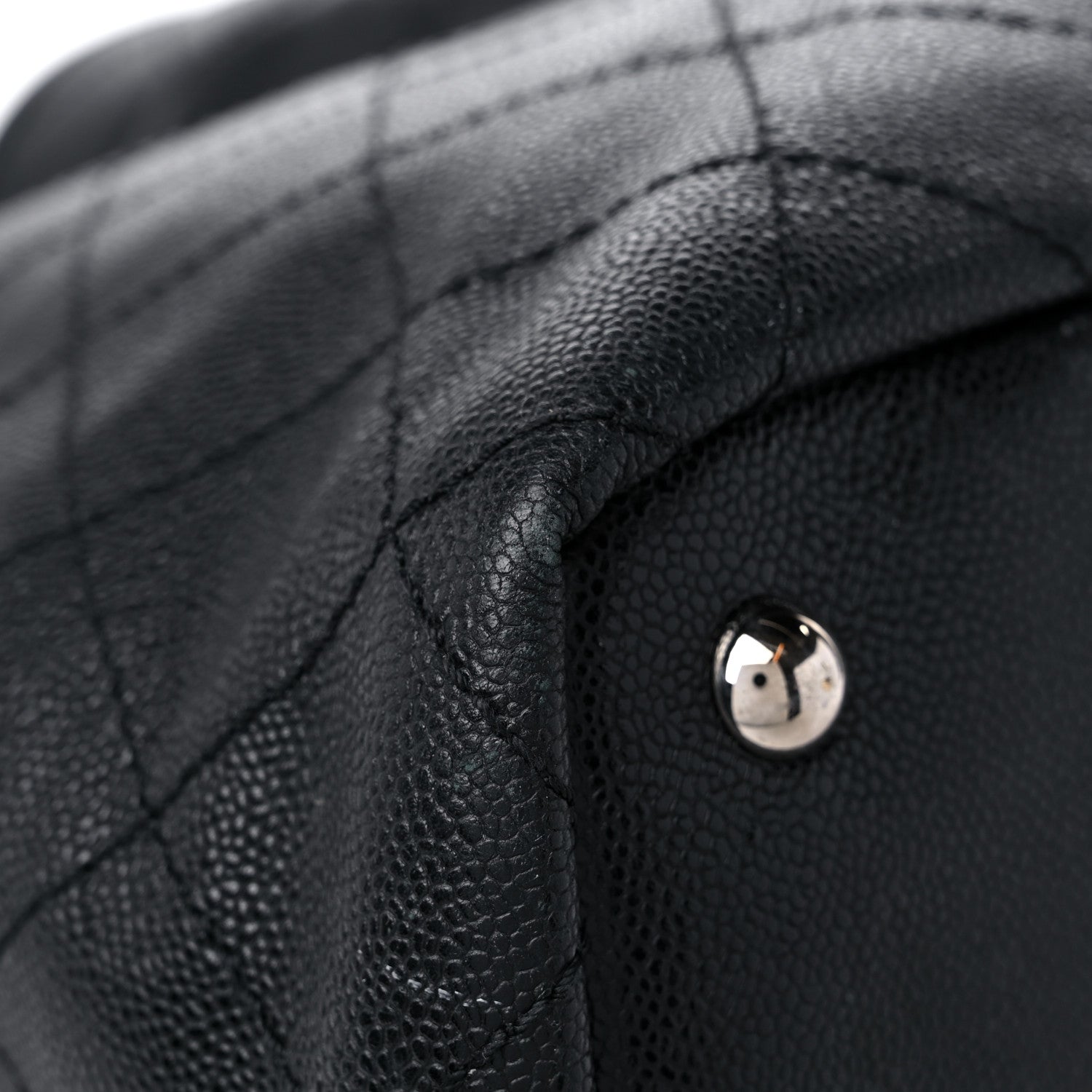Chanel Grained Calfskin Large Shopping Fever Tote Black 9 of 22