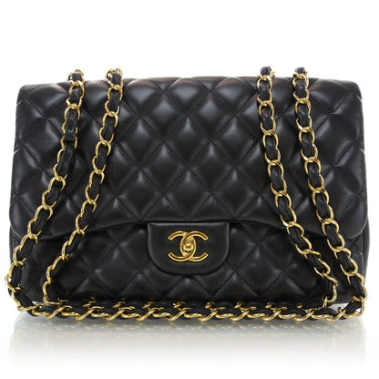 Chanel Lambskin Jumbo Single Flap Black 1 of 10