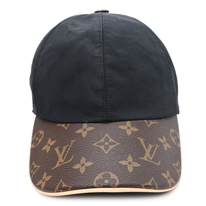 Louis Vuitton Polyester Silk Monogram LV Get Ready Cap M Black 3 of 8