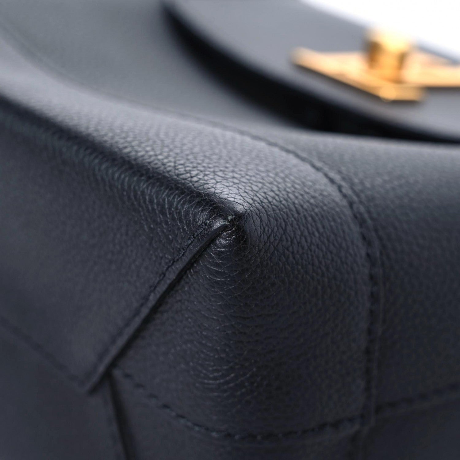 Louis Vuitton Calfskin Lockme Mini Backpack Black 10 of 13
