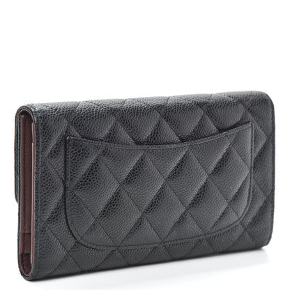 Chanel Caviar Quilted Large Flap Wallet Black 3 of 8