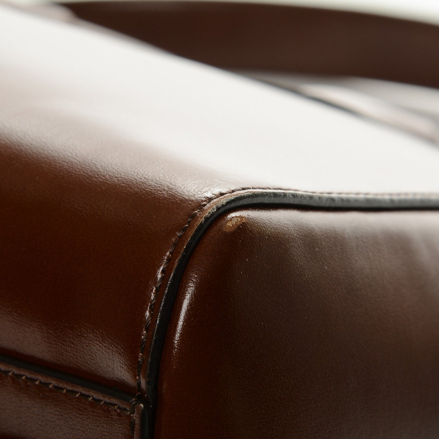 Shiny Lord Calfskin Medium Antigona Brown