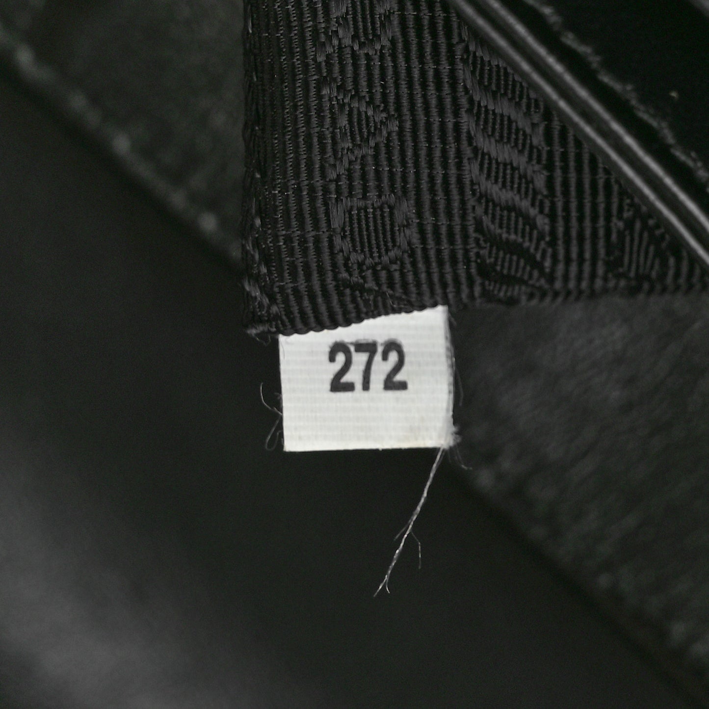 Saffiano Tessuto Nylon Chain Shoulder Bag Black