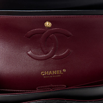 Chanel Lambskin Quilted Medium Double Flap Black 7 of 13