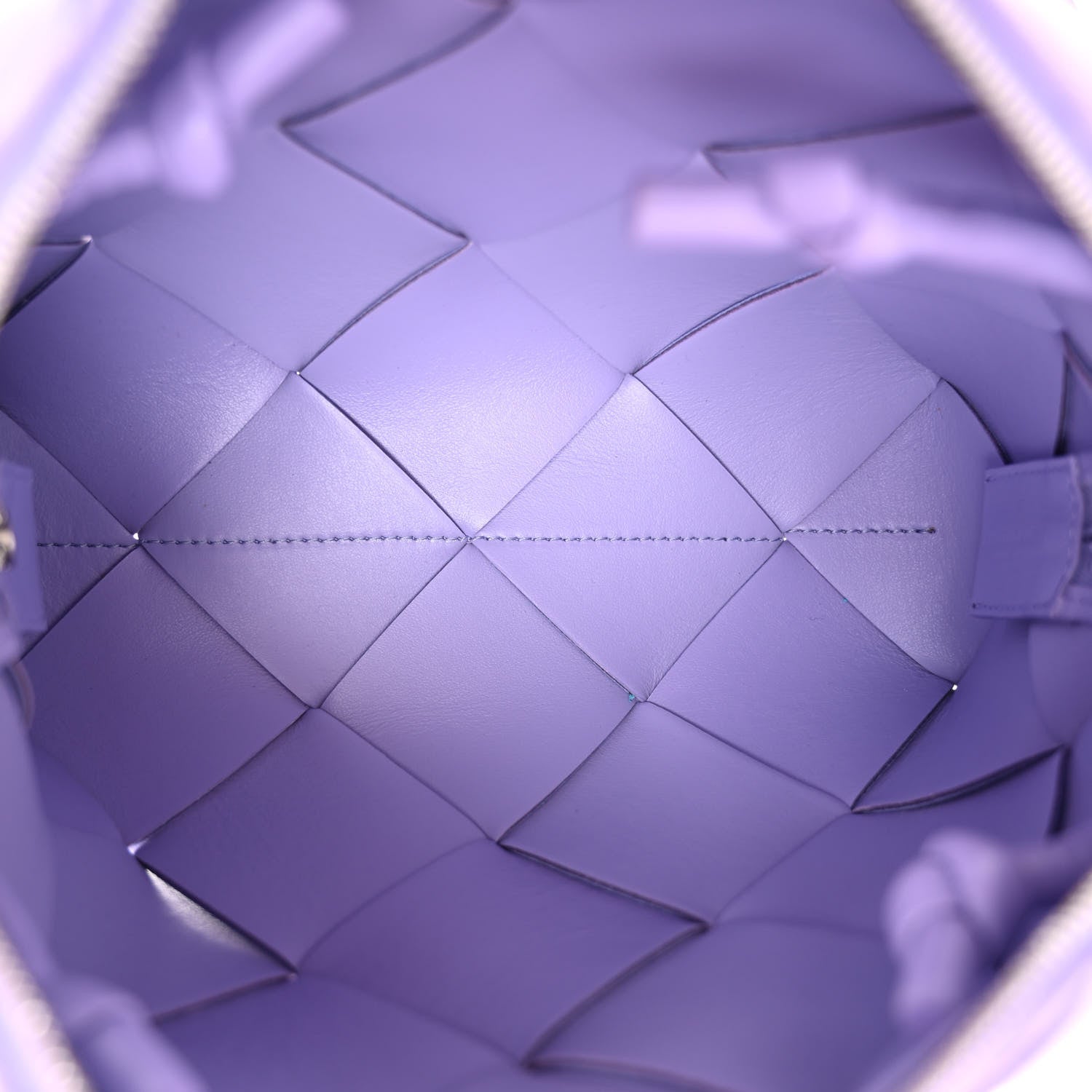 Bottega Veneta Lambskin Maxi Intrecciato Small Cassette Camera Bag Wisteria 5 of 9