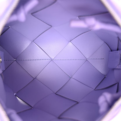 Bottega Veneta Lambskin Maxi Intrecciato Small Cassette Camera Bag Wisteria 5 of 9