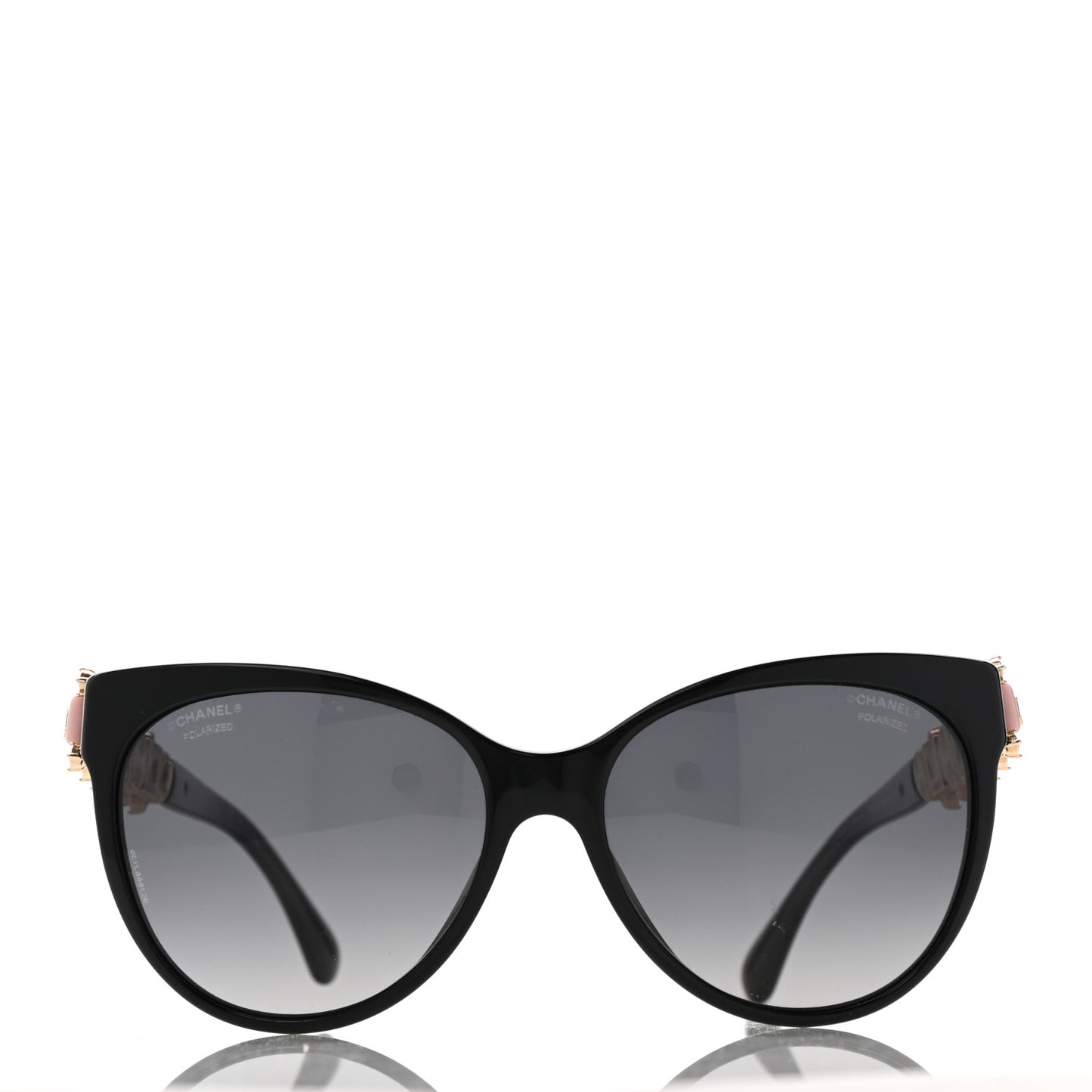 Cat Eye Pearl Sunglasses Black