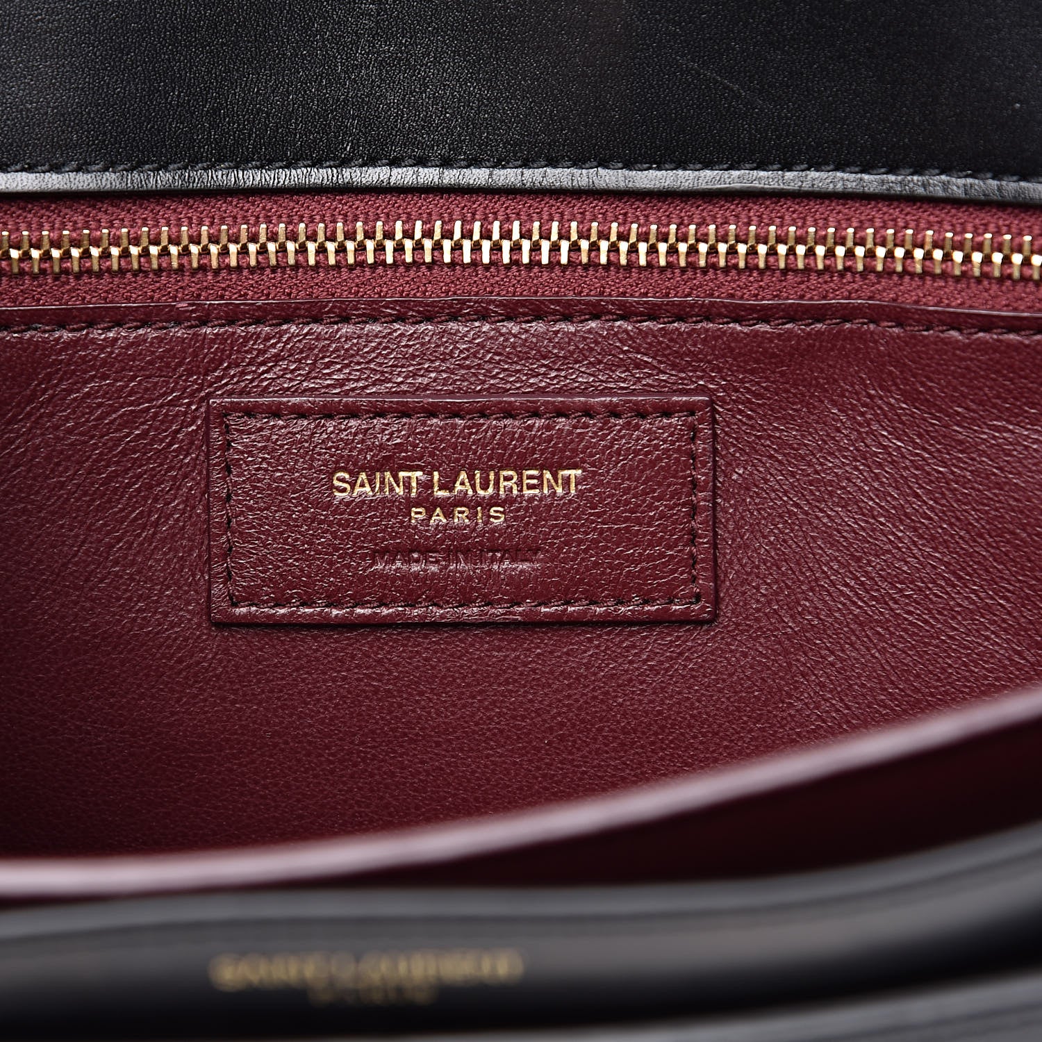 Saint Laurent Smooth Calfskin Monogram Cassandra Clasp Black 6 of 15