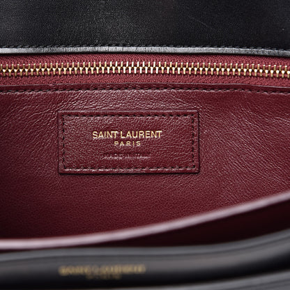 Saint Laurent Smooth Calfskin Monogram Cassandra Clasp Black 6 of 15